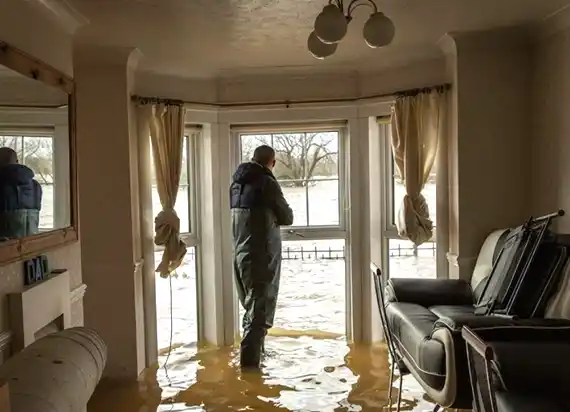 water damage restoration service Bondville